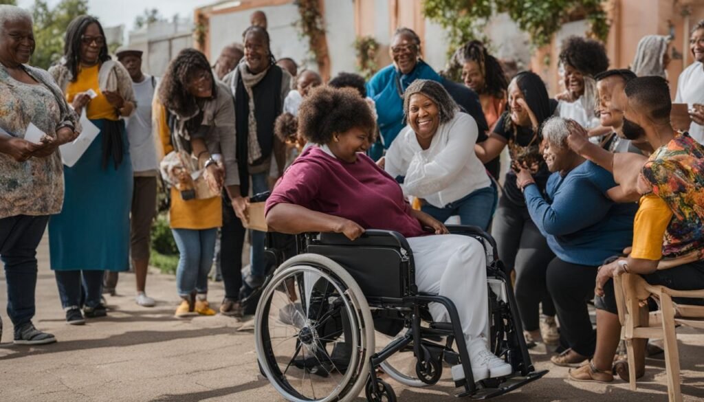 輪椅使用者參與社區服務